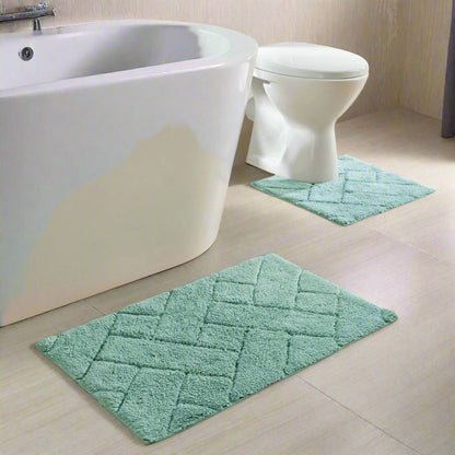 Cotton Bath Mat & Pedestal Set 7 Colours