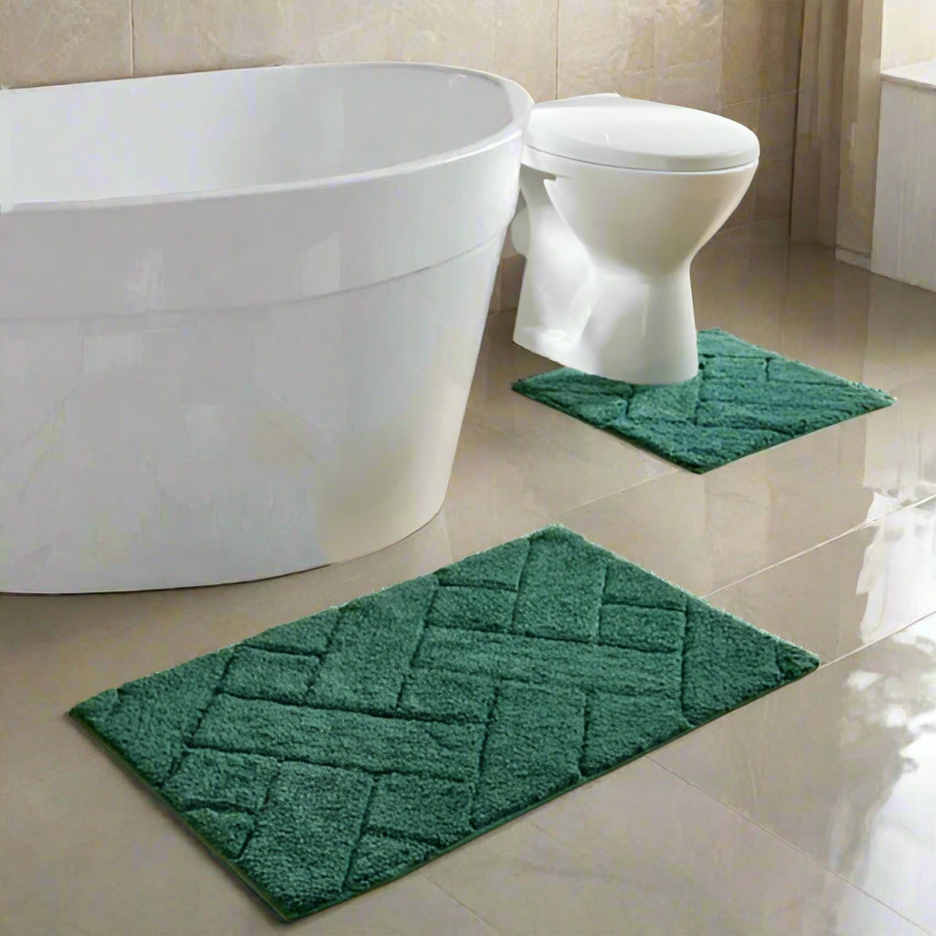 Cotton Bath Mat & Pedestal Set 7 Colours