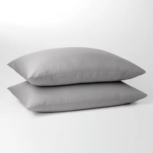 Grey 300 Thread Count Egyptian Cotton Pillowcases