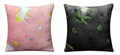 Glow In The Dark Unicorn Rainbow Teddy Duvet Set