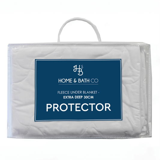 Fleece Under Blanket Mattress Protector Cover Extra Deep 30cm/12" Fitted Sheet