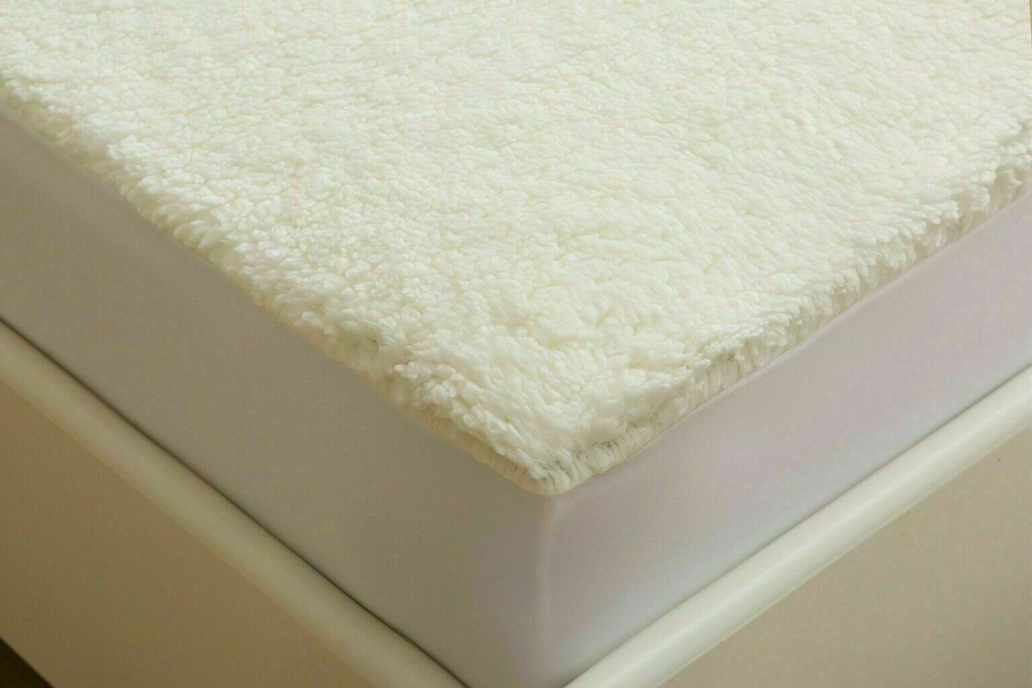Fleece Under Blanket Mattress Protector Cover Extra Deep 30cm/12" Fitted Sheet
