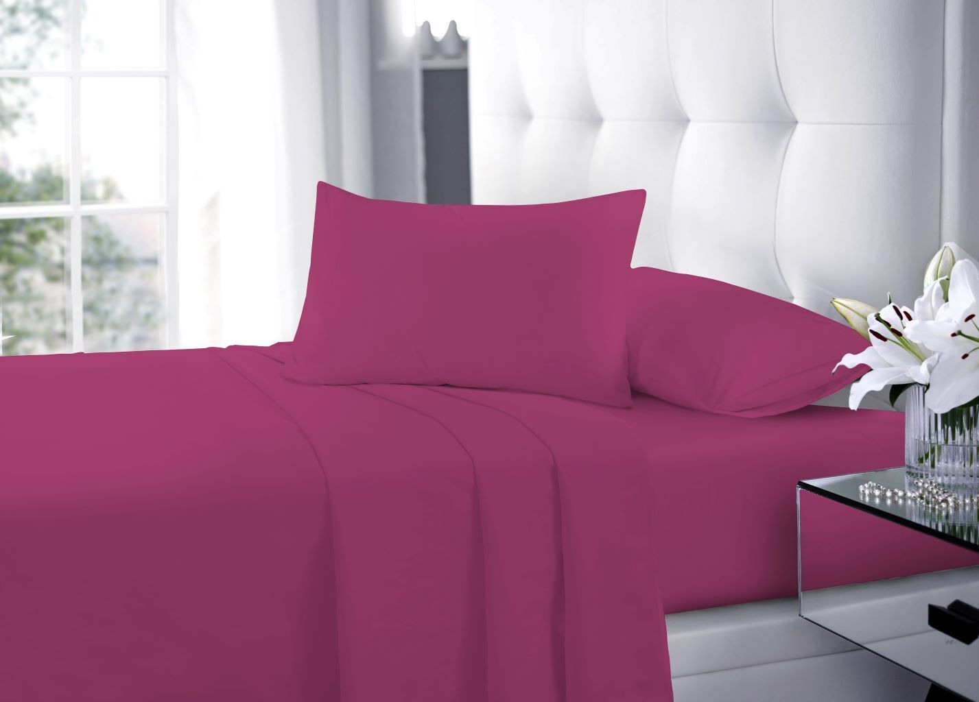 Easy Care Percale Flat Sheet 22 Colours All Bed Sizes