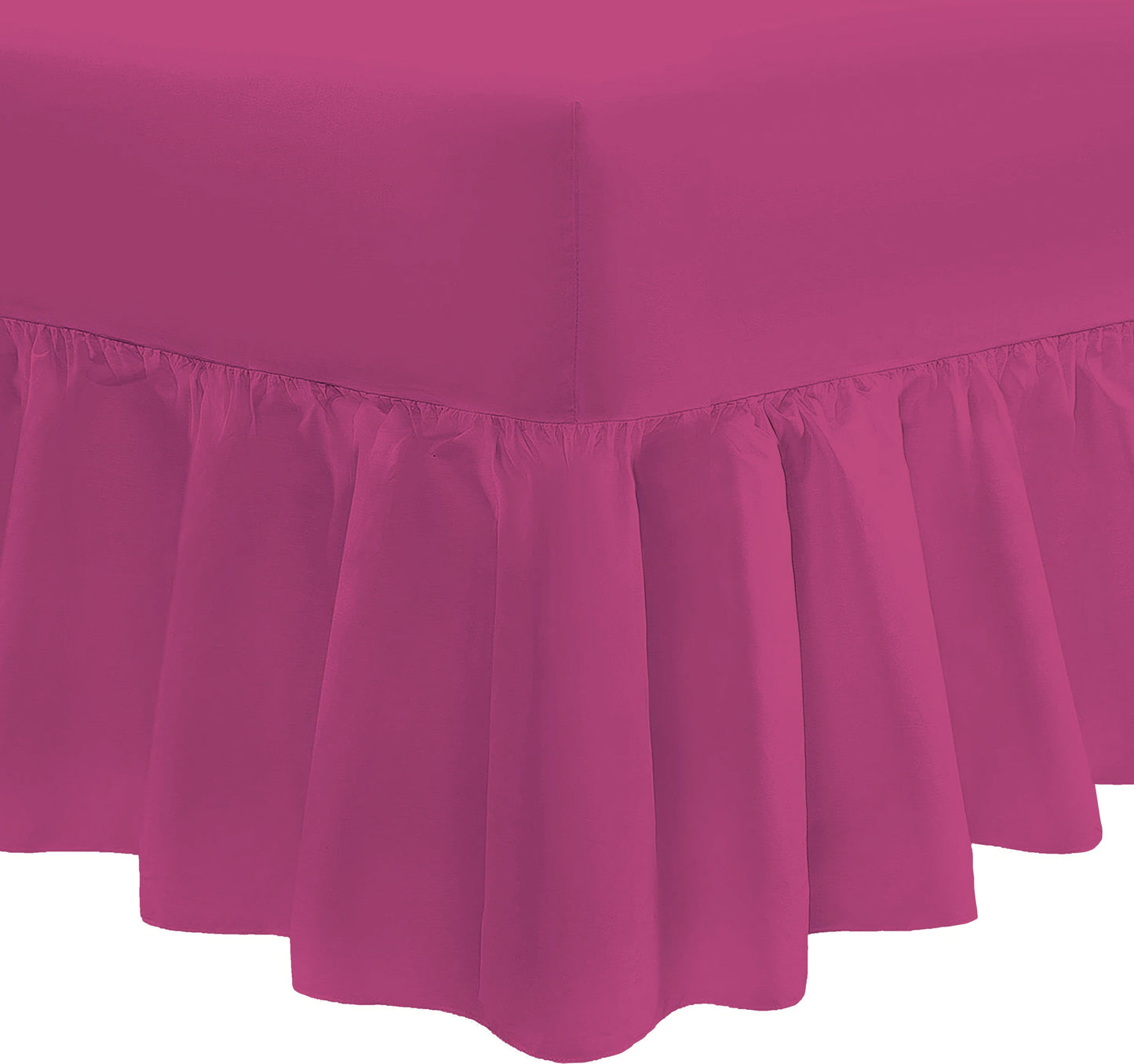 Easy Care Percale Valance Fitted Sheet 22 Colours All Bed Sizes