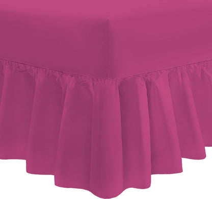 Easy Care Percale Valance Fitted Sheet 22 Colours All Bed Sizes