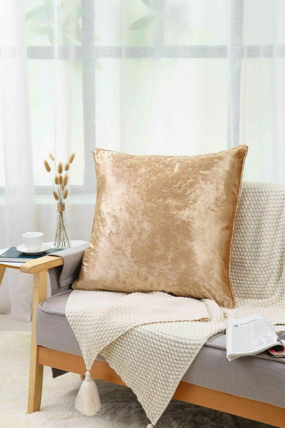 Crushed Velvet Filled Cushion 11 Colours