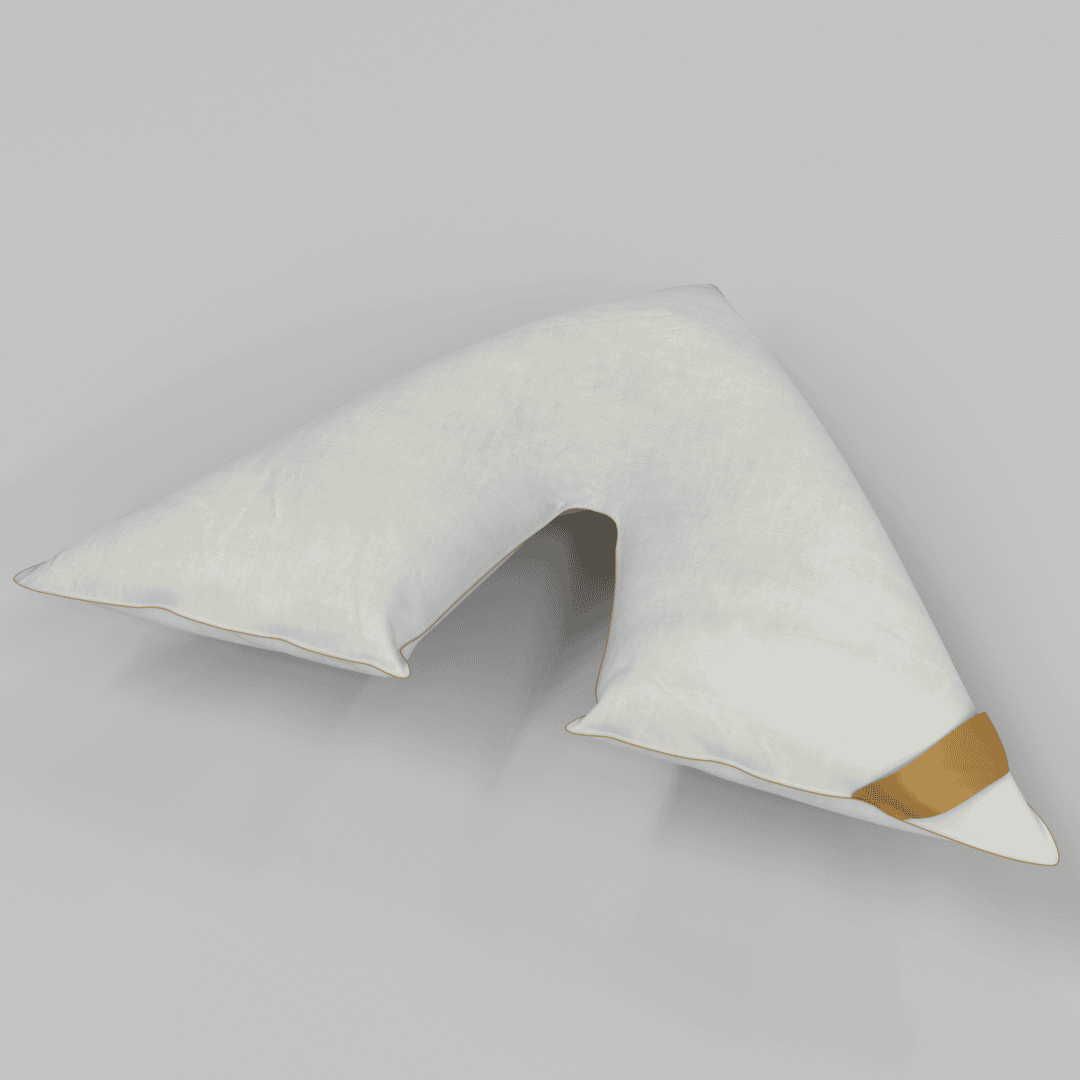 Goose Feather & Down V Shaped Pillow