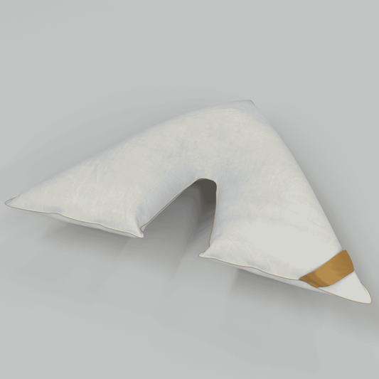 Goose Feather & Down V Shaped Pillow