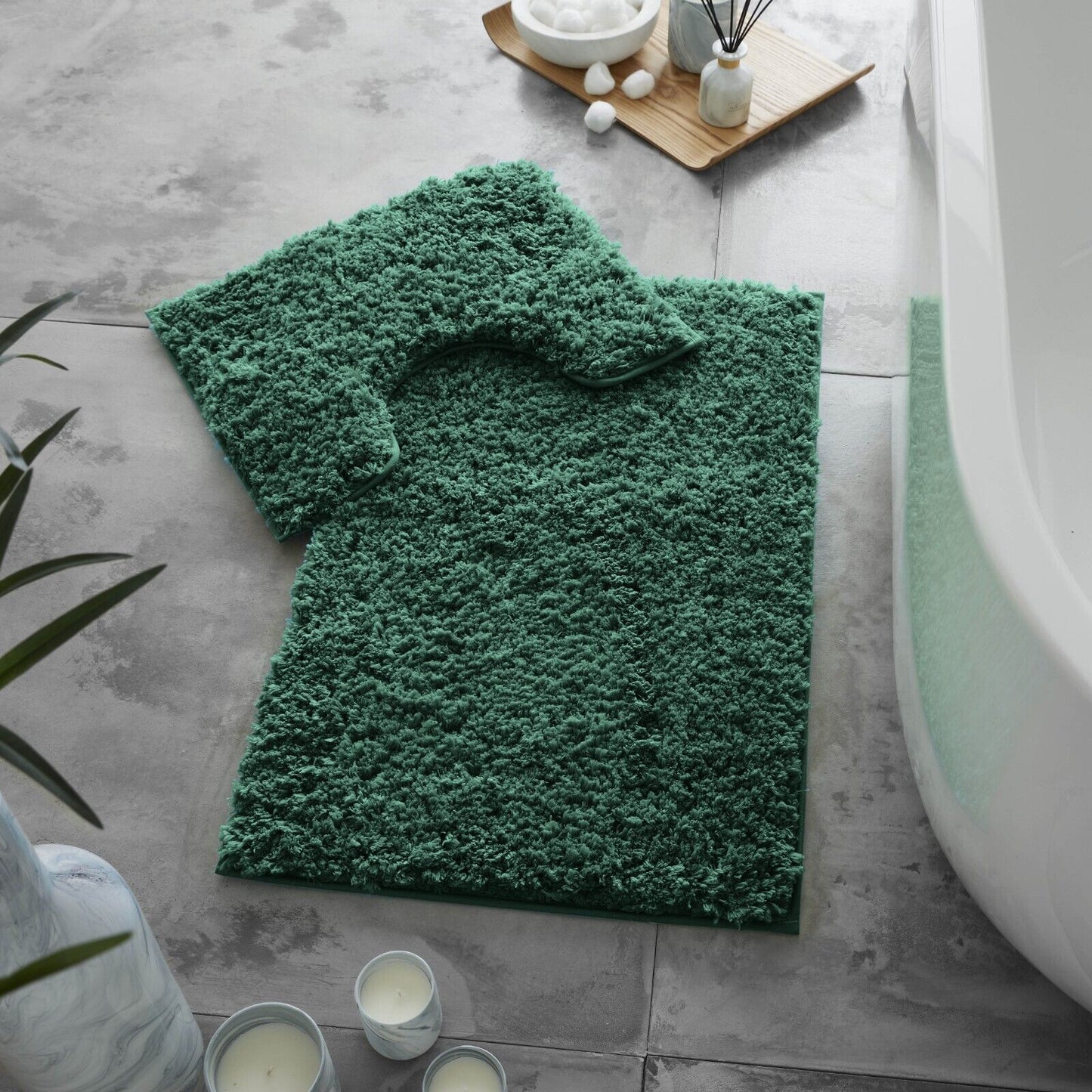 Twist Bath & Pedestal Mat Set 10 Colours
