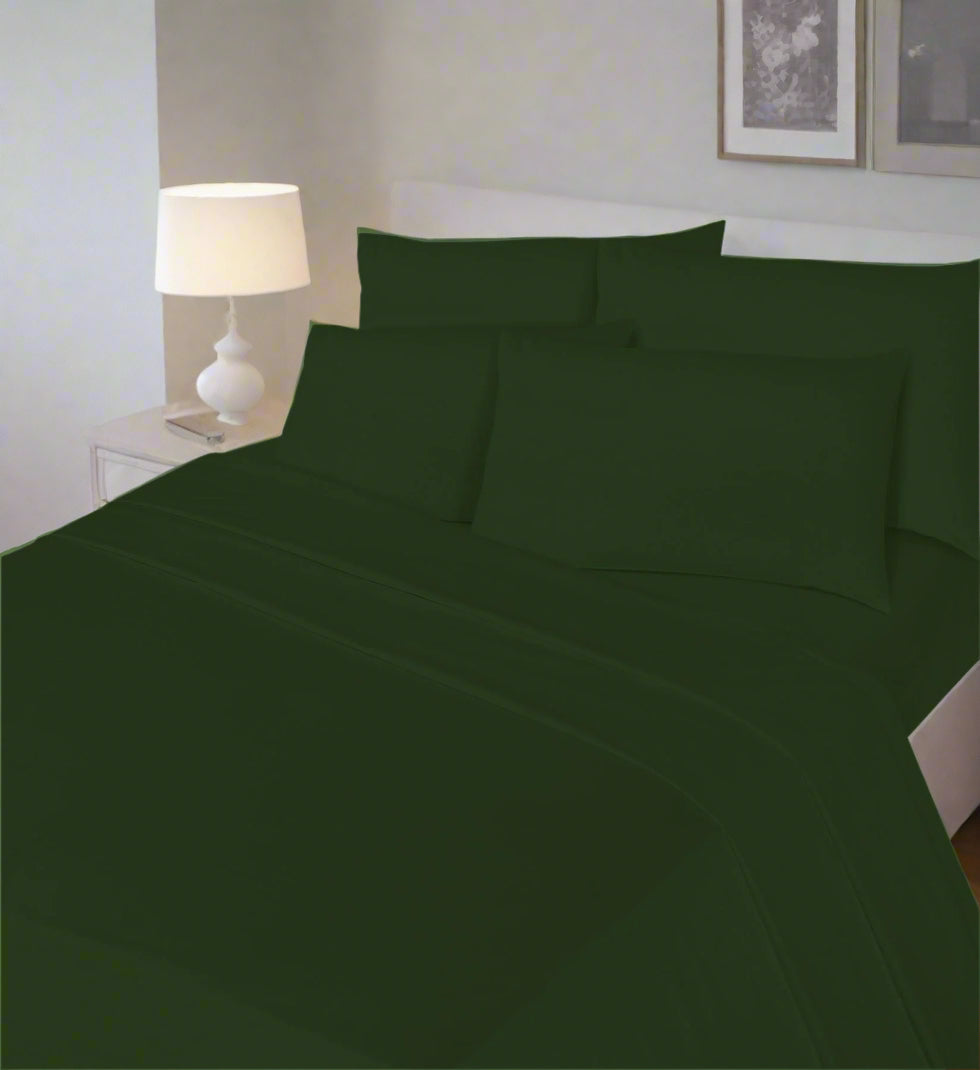 Luxury Percale 180 Thread Count 16" (40 cm) Depth  Fitted Sheet 14 Colours