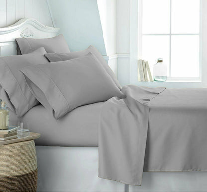 400 Thread Count Egyptian Cotton Grey Duvet Set All Bed Sizes