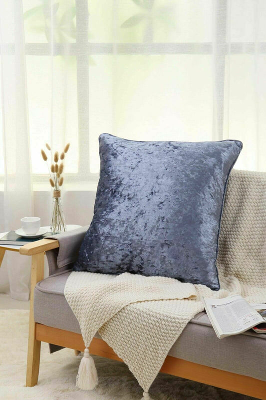 Crushed Velvet Filled Cushion 11 Colours