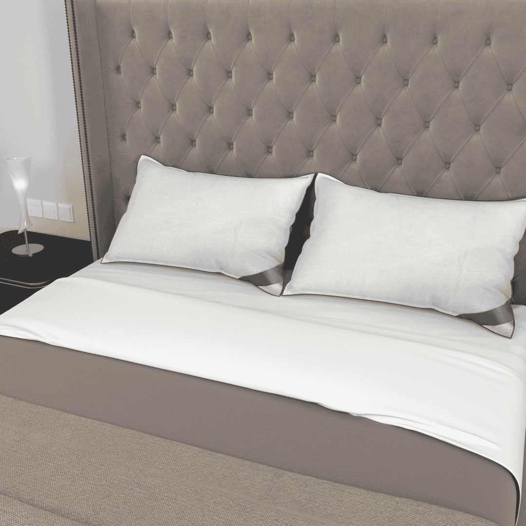 Premium Duck Feather & Down Pillow Pair