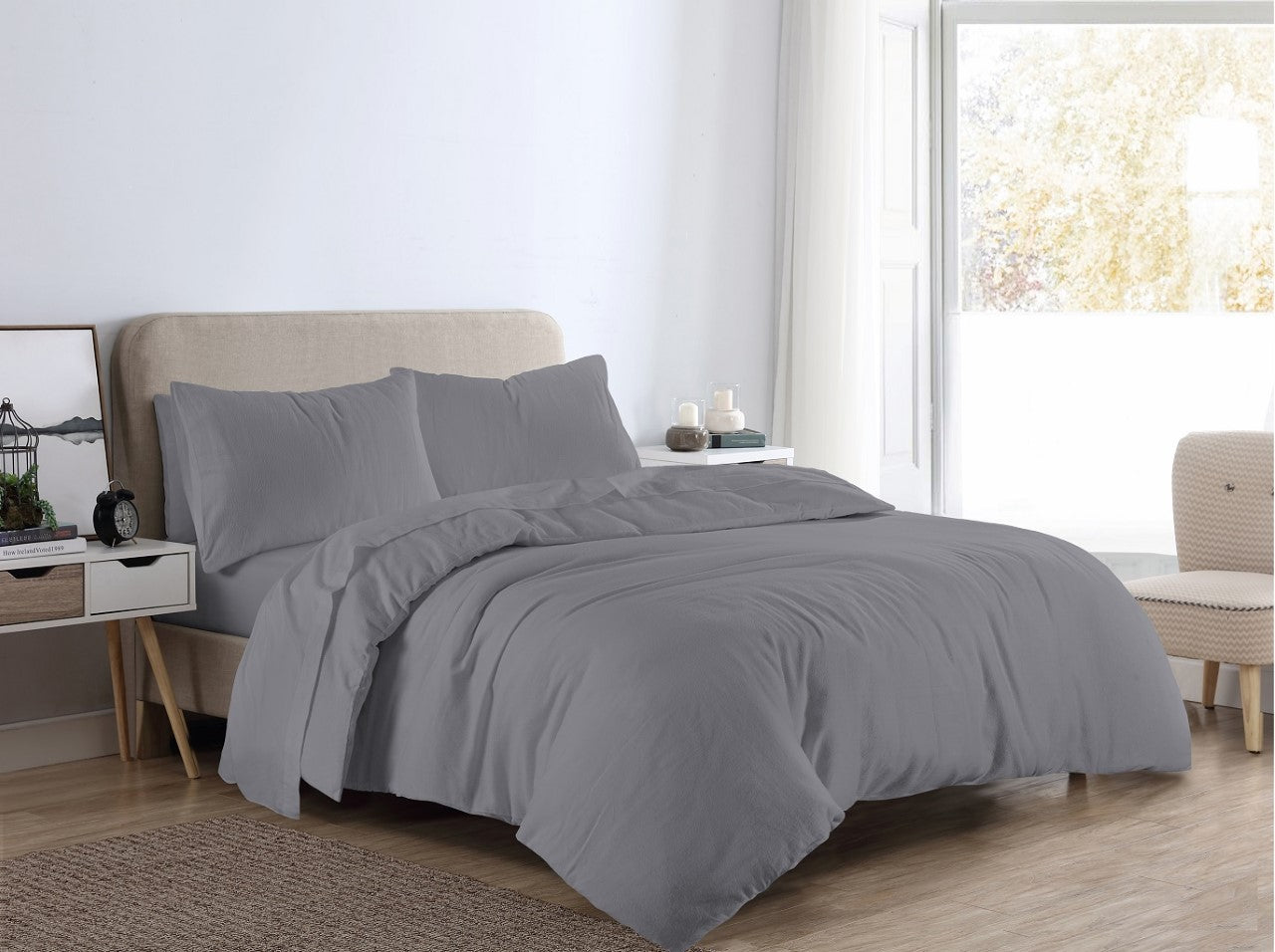 Flannelette 100% Cotton Pillowcase Pair 10 Colours