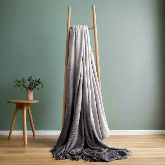 Chevron Fleece Throw 3 Colours