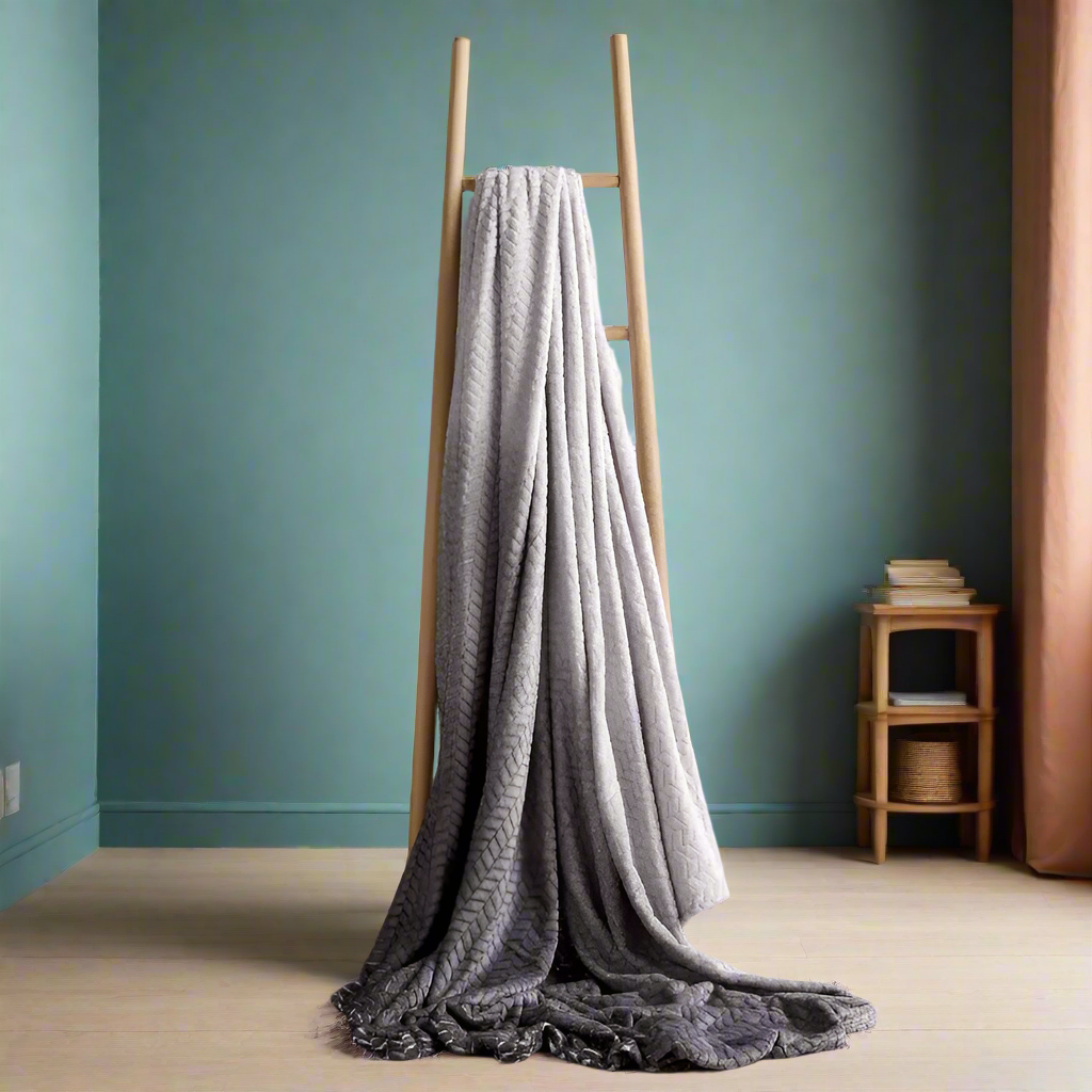 Chevron Fleece Throw 3 Colours