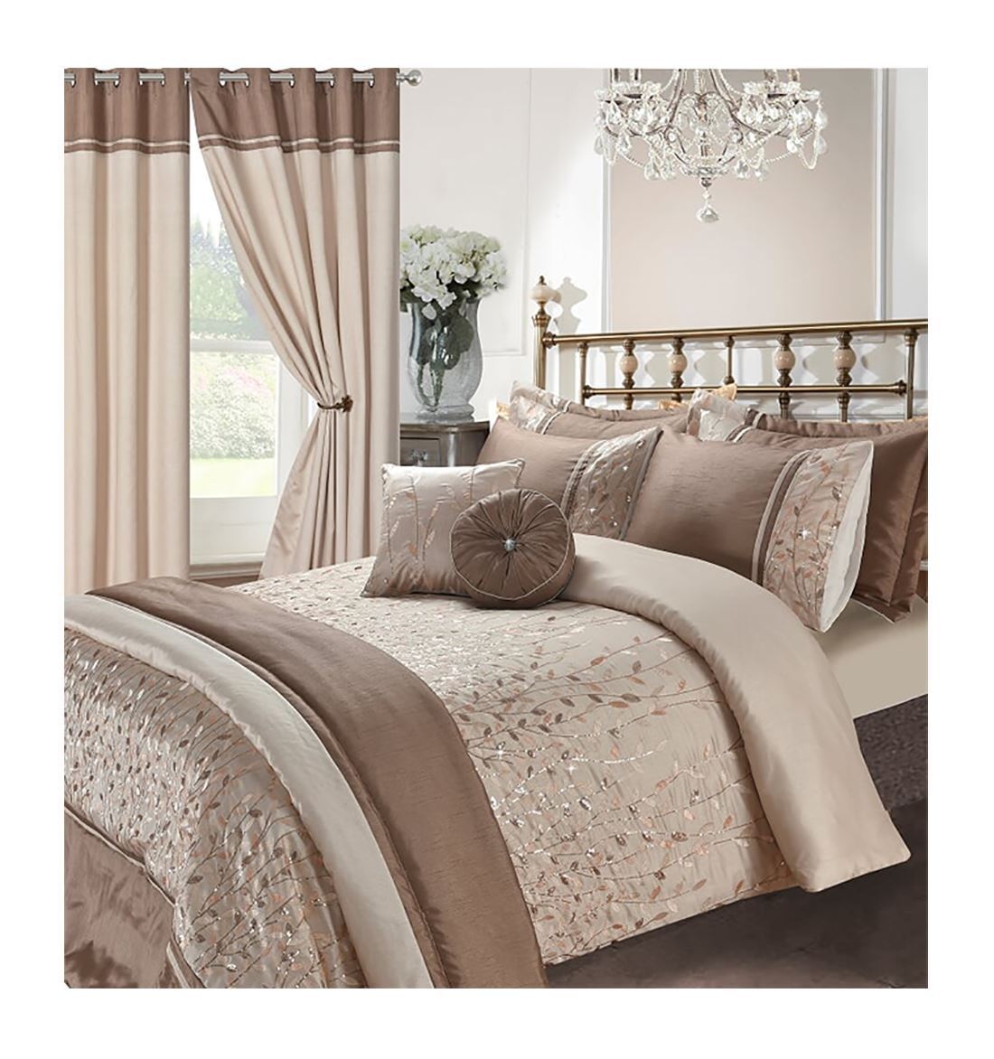 Floral Embroidered Duvet Set 2 Colours