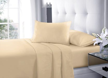 Soft Touch Luxury Microfibre Fitted Sheet 8 Colours 40 cm Depth– Home & Bath