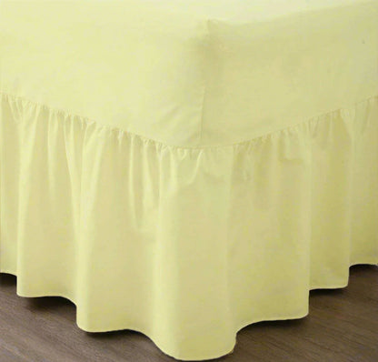 Easy Care Percale Valance Fitted Sheet 22 Colours All Bed Sizes