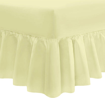 Easy Care Percale Valance Fitted Sheet 22 Colours All Bed Sizes