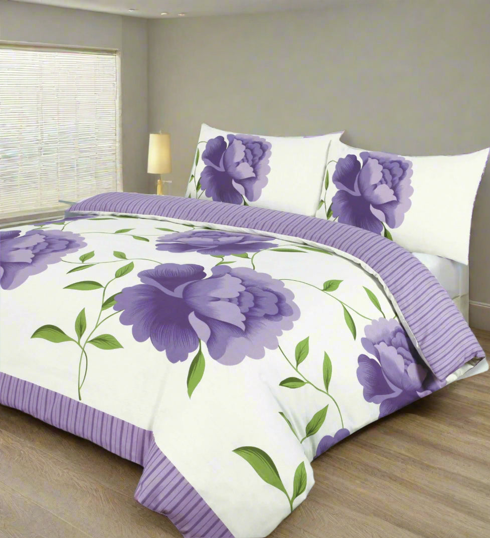 Roses Reversible Duvet Set 7 Colours