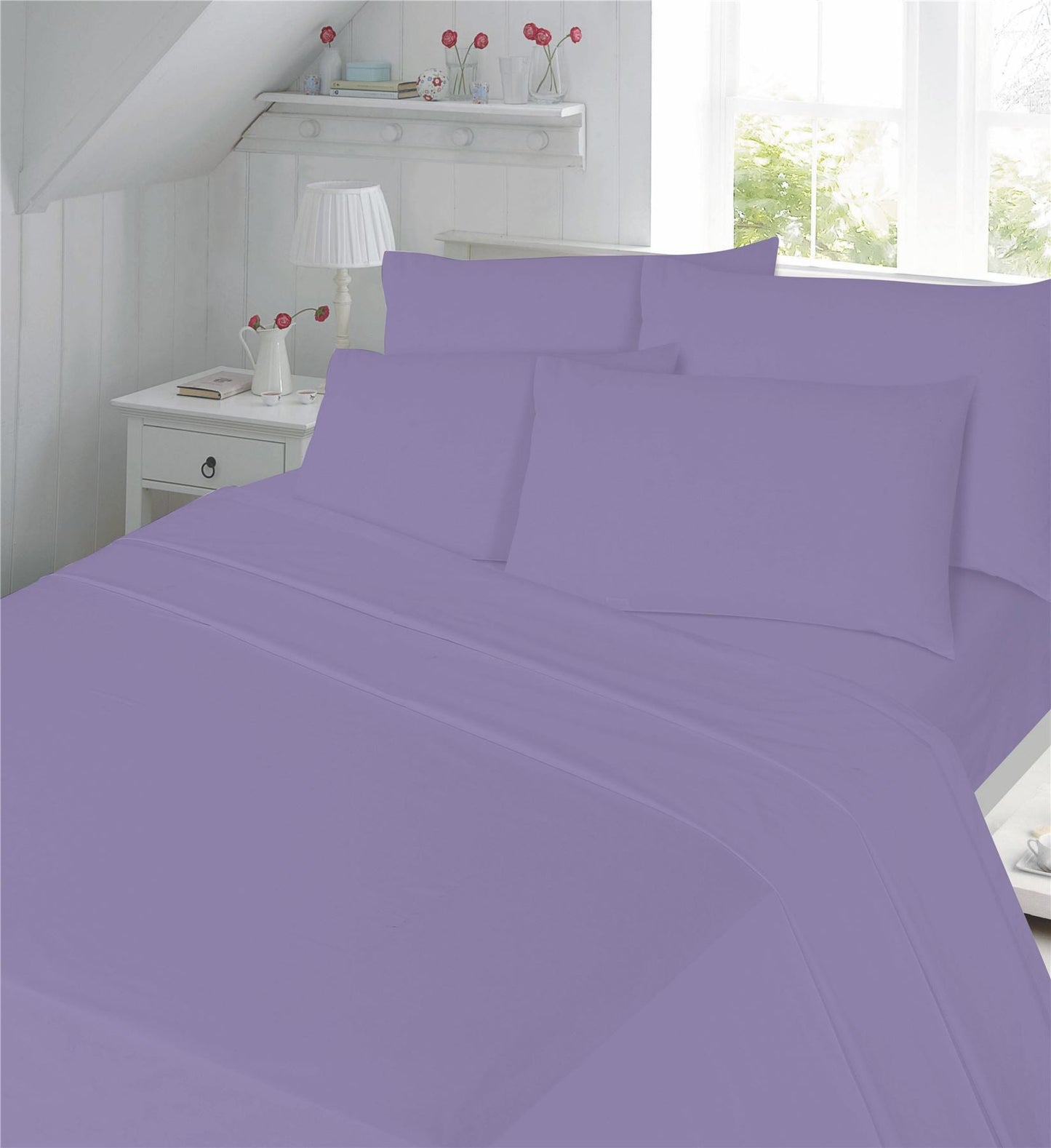 Luxury Percale 180 Thread Count Fitted Sheet 14 Colours