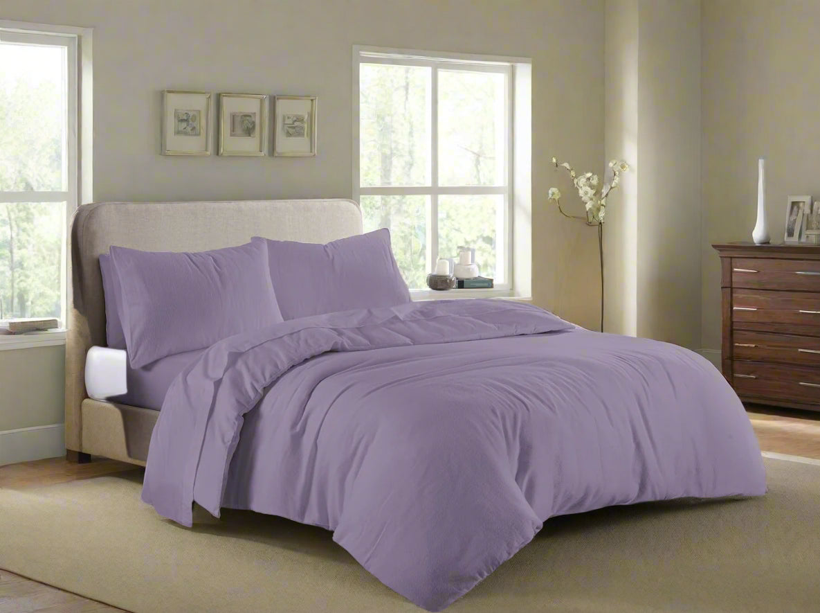 Flannelette 100% Cotton Duvet Set 10 Colours