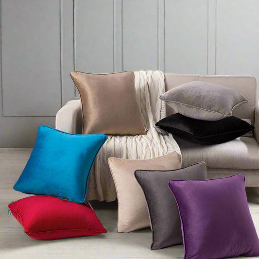 Velvet Filled Cushion 8 Colours Filled Cushion
