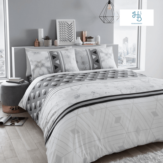 Marble Stripe Duvet Set