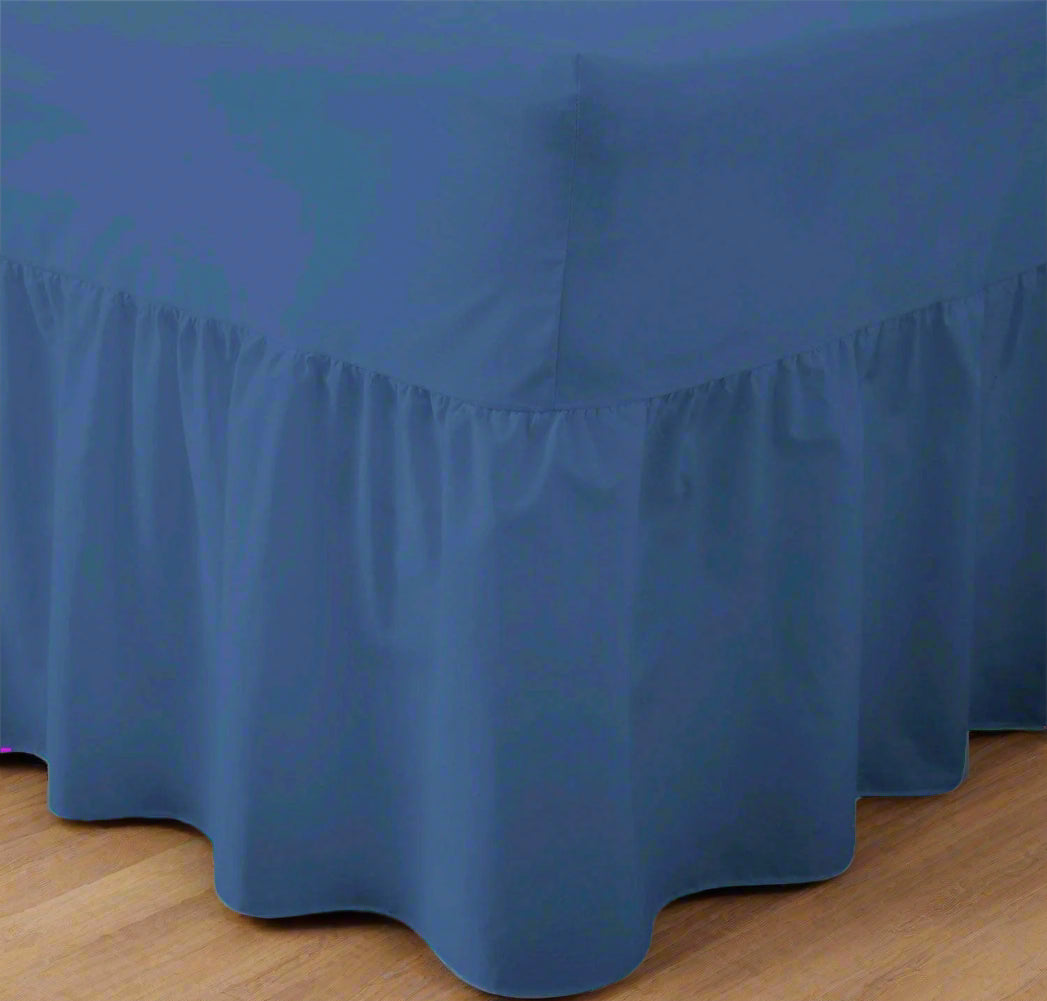Easy Care Percale Valance Fitted Sheet 22 Colours All Bed Sizes