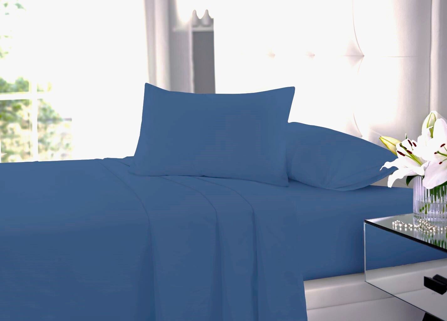 Easy Care Percale Flat Sheet 22 Colours All Bed Sizes