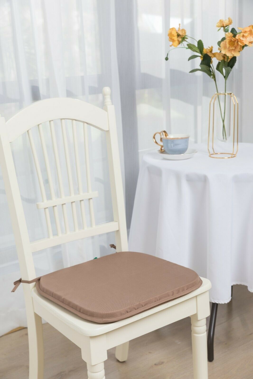 Plain Chair Cushion Seat Pads Foam Filled Tie On