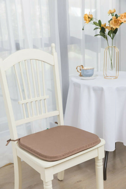 Plain Chair Cushion Seat Pads Foam Filled Tie On