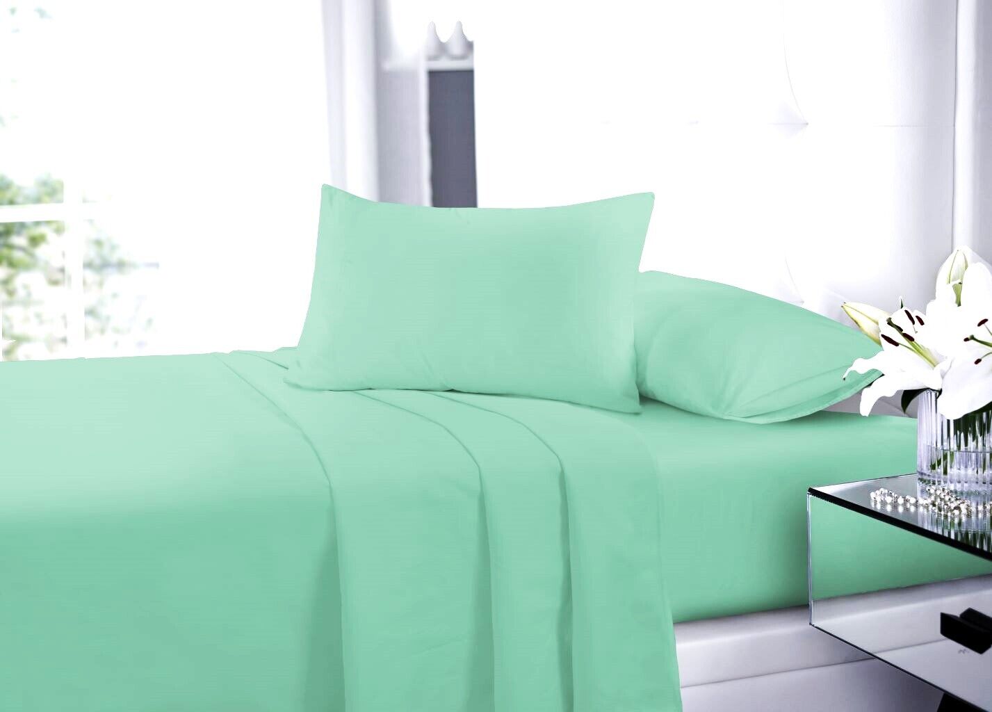 Easy Care Percale Flat Sheet 22 Colours All Bed Sizes