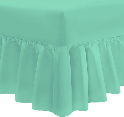 Easy Care Percale Valance Fitted Sheet 22 Colours All Bed Sizes