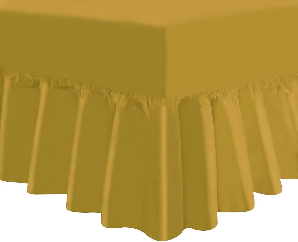 Easy Care Percale Valance Fitted Sheet 22 Colours All Bed Sizes