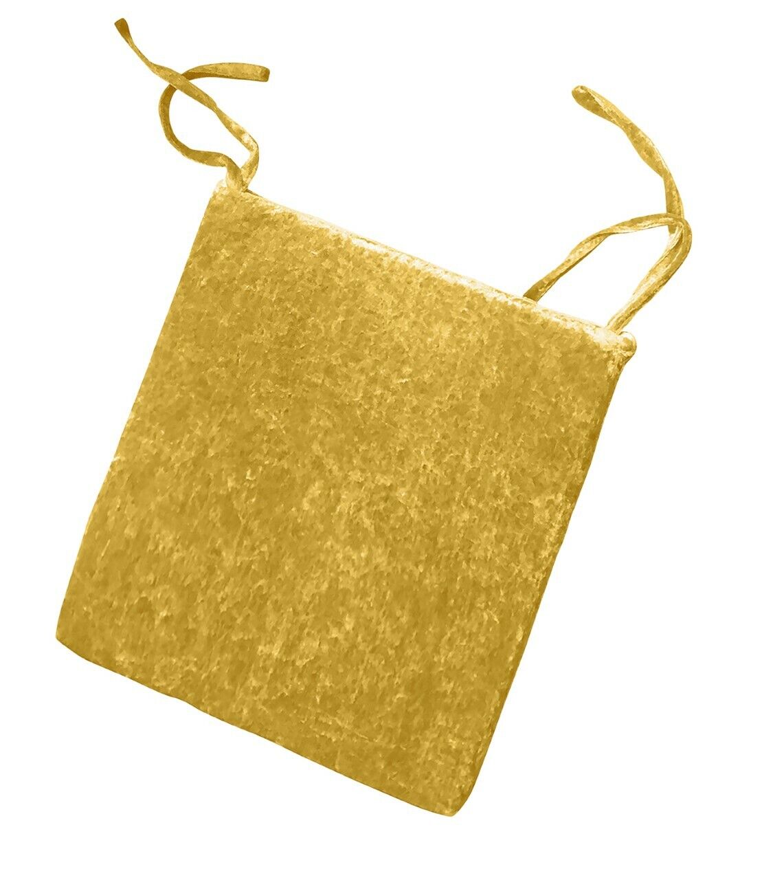 Crushed Velvet Foam Filled Seat Pad Chair Cushions With Ties