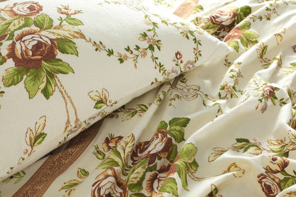 Bloom Natural Flannelette Brushed Cotton Sheet Set