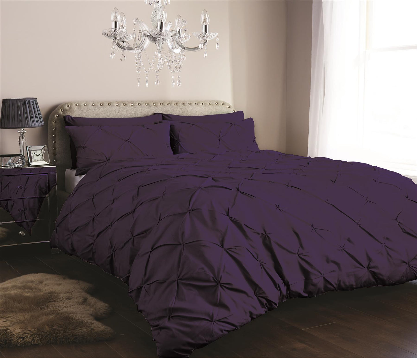 Pintuck Duvet Set