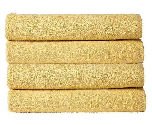 Ochre Pack Of Four Bath Towels