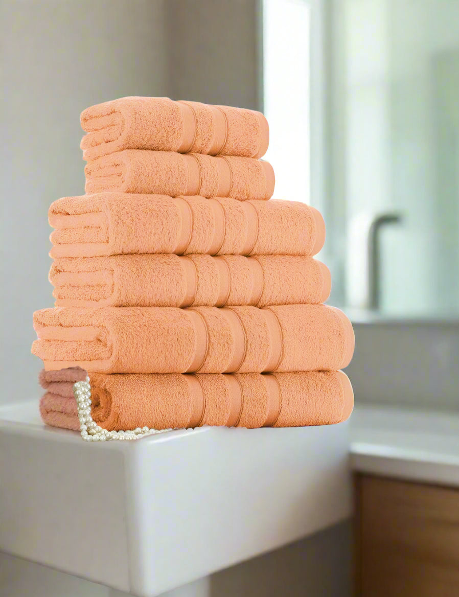 Zero Twist Towel Pack 600 GSM Egyptian Cotton 17 Colours