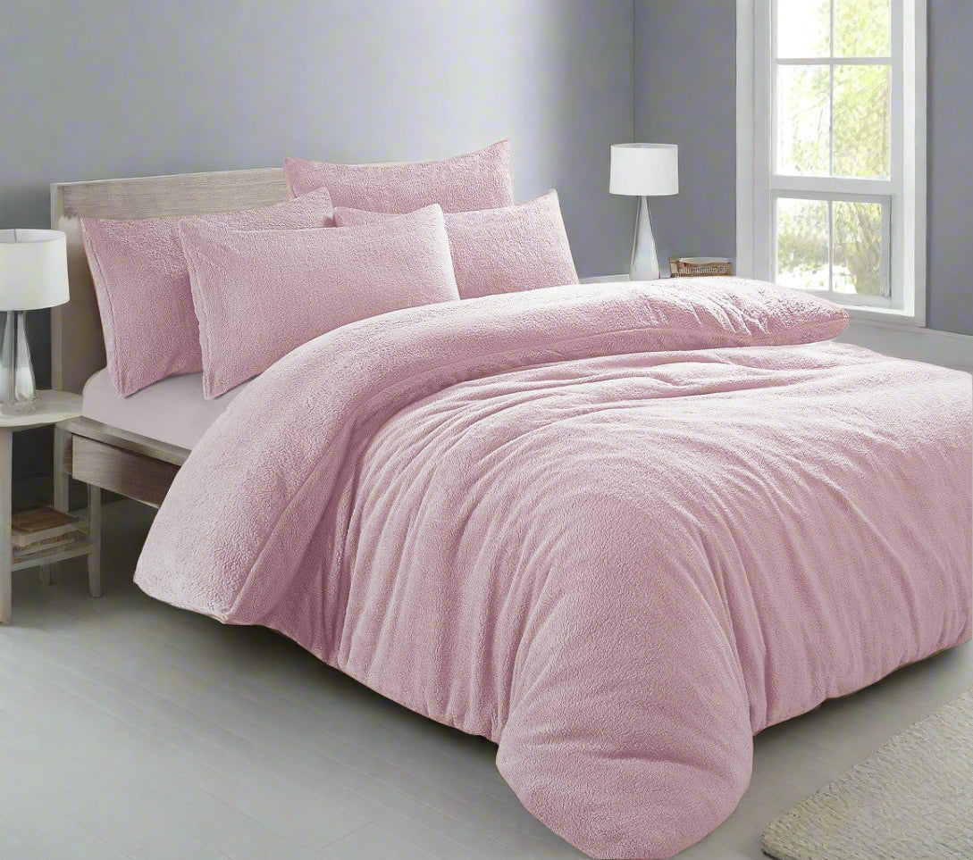Teddy Fleece Duvet Set 15 Colours