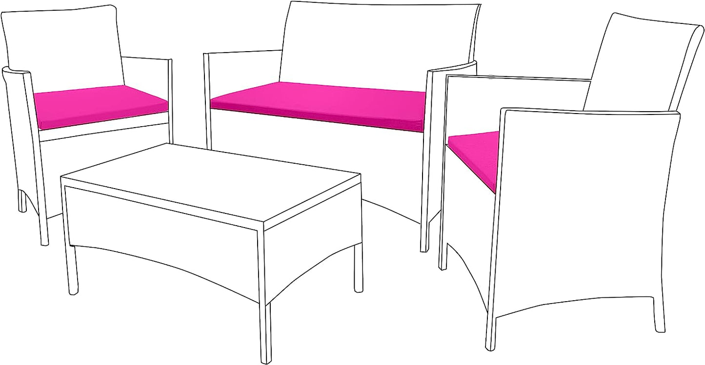 Elevate Your Outdoor Seating: Water-Resistant Rattan Furniture Seat Cushions in 6 Vibrant Colours