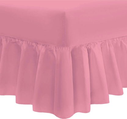 Easy Care Percale Valance Fitted Sheet 22 Colours All Bed Sizes