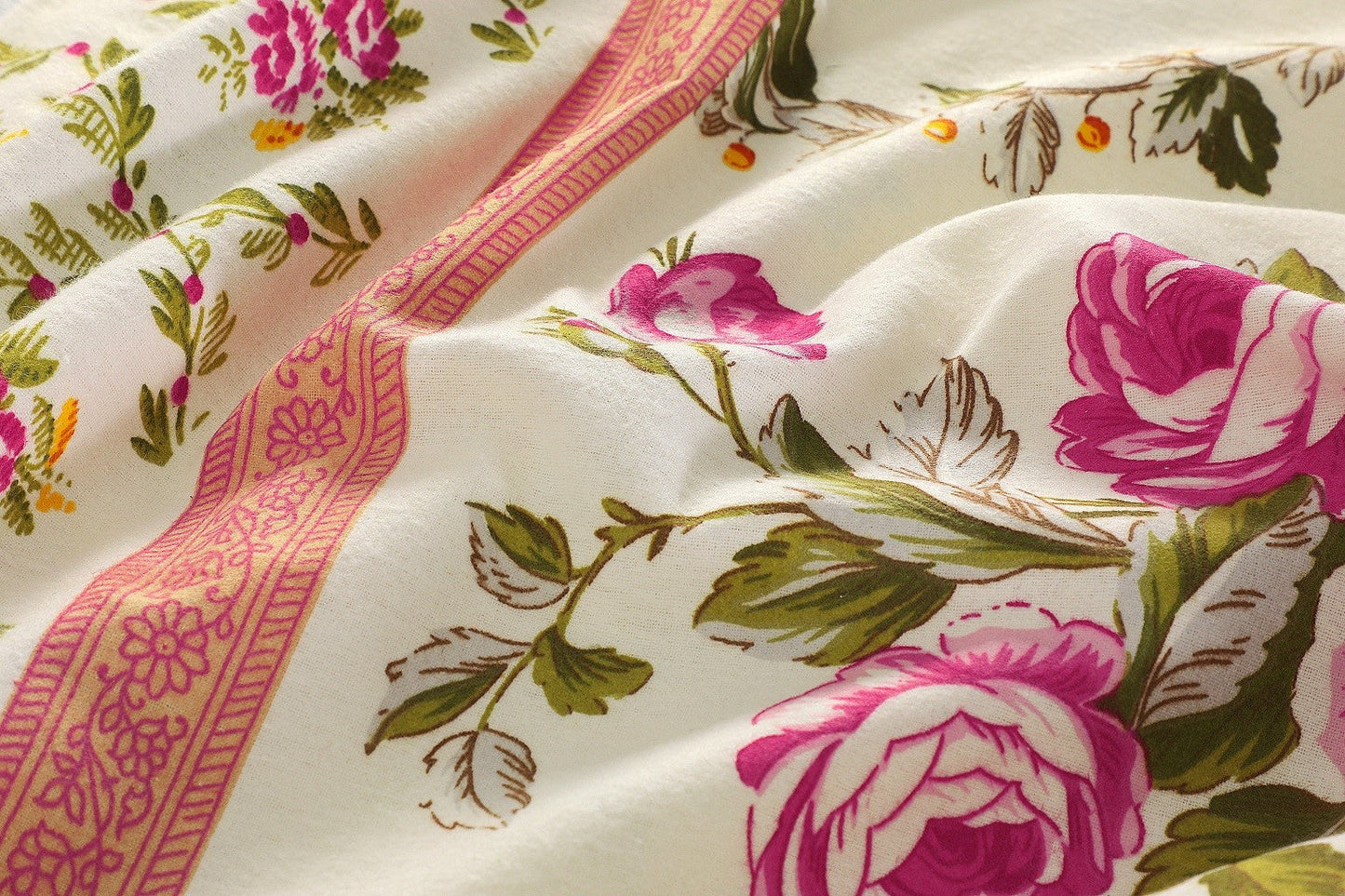 Bloom Pink Flannelette Brushed Cotton Sheet Set
