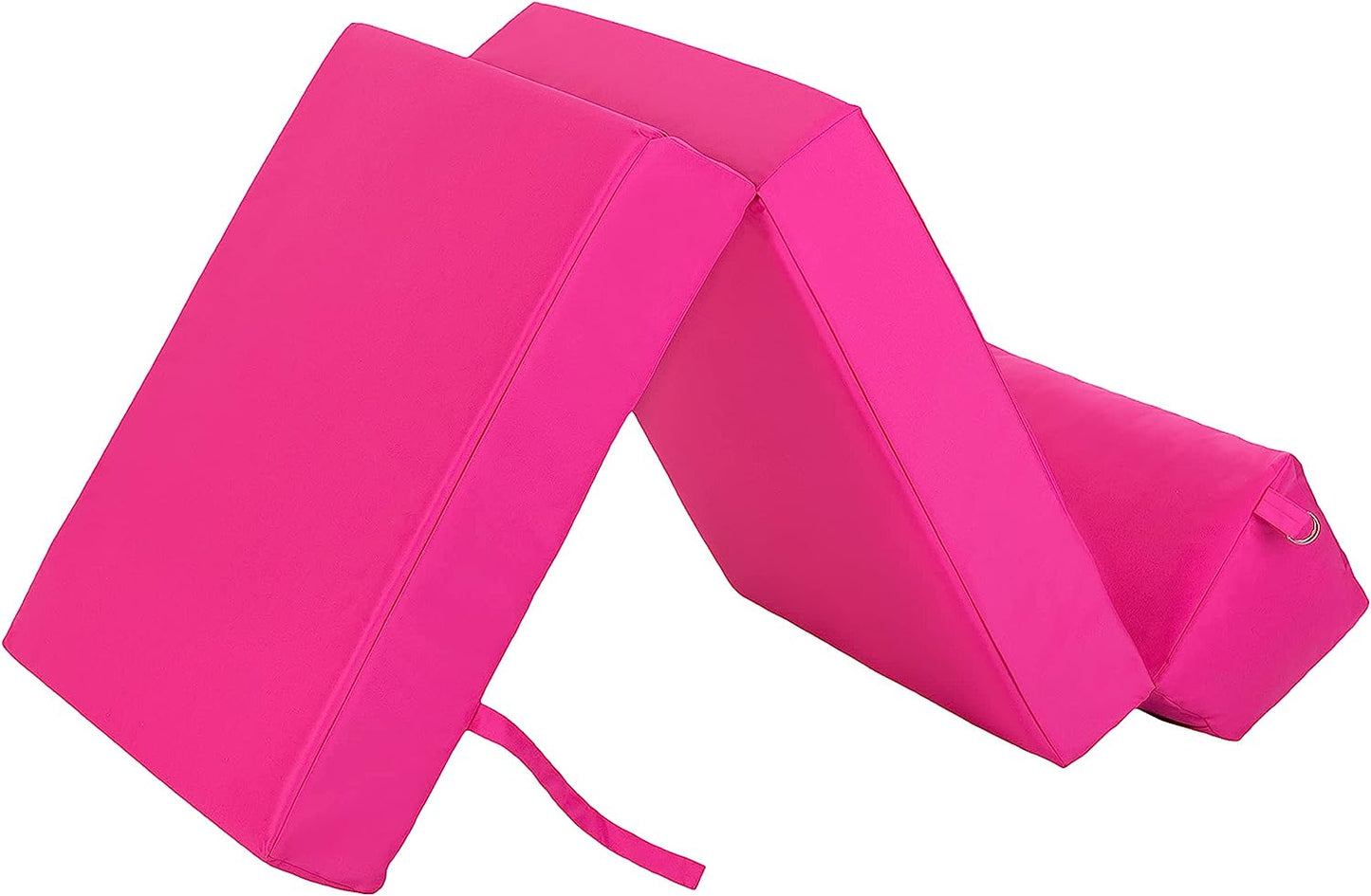 Indoor/Outdoor Fold Out Z Bed Chair | Lightweight Sofa Bed Futon with Soft Water-Resistant Cover Pink