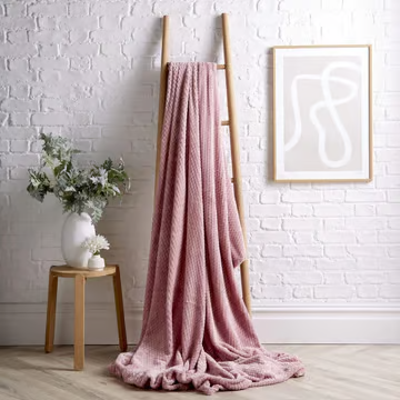 Chevron Fleece Throw 3 Colours