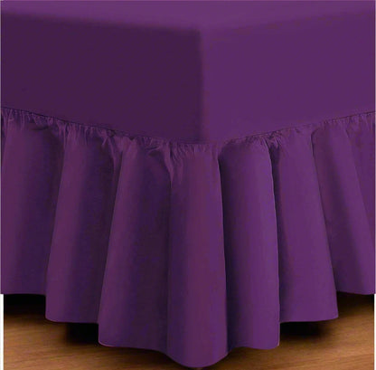 Easy Care Percale Valance Fitted Sheet 22 Colours All Bed Sizes