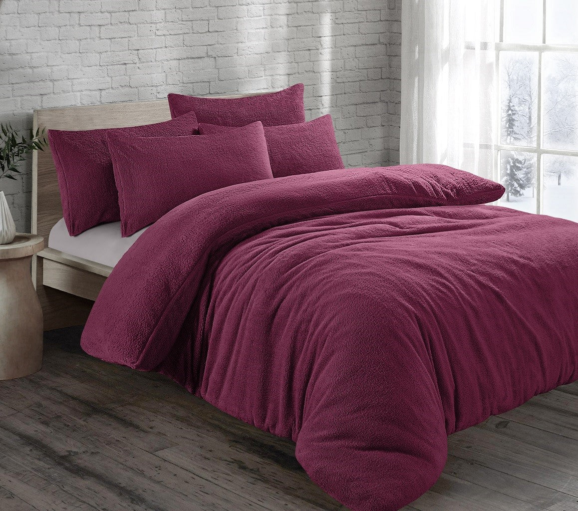 Teddy Fleece Duvet Set 15 Colours