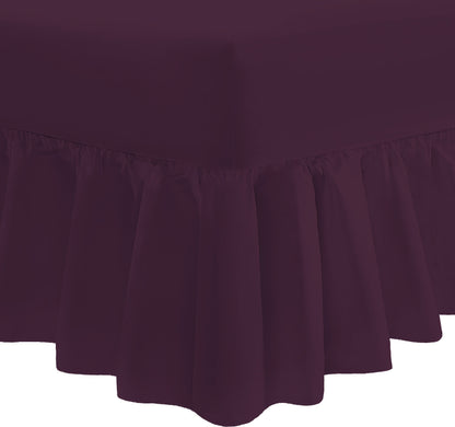 Easy Care Percale Valance Fitted Sheet 22 Colours All Bed Sizes